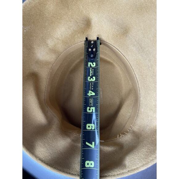 Vintage Luxor Mustard Gold 1970s Bucket 100% Wool Hat Union Label - Picture 7 of 7